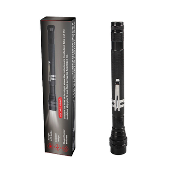 Фенер за работа на открито с 3 LED, алуминиева сплав, телескопично и 360° въртене, ръчно захранване