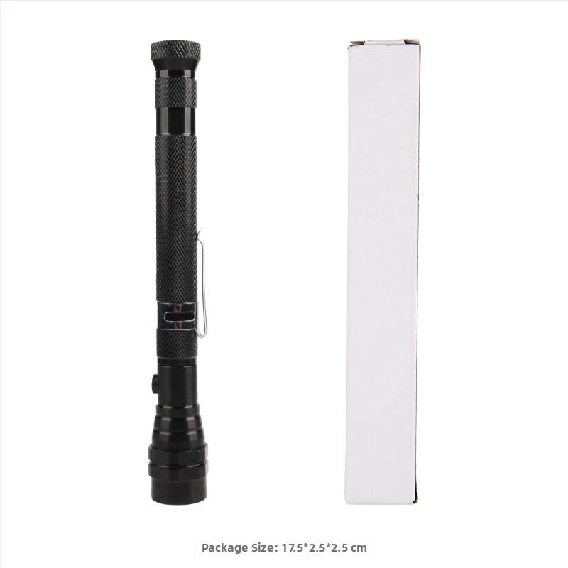 Фенер за работа на открито с 3 LED, алуминиева сплав, телескопично и 360° въртене, ръчно захранване