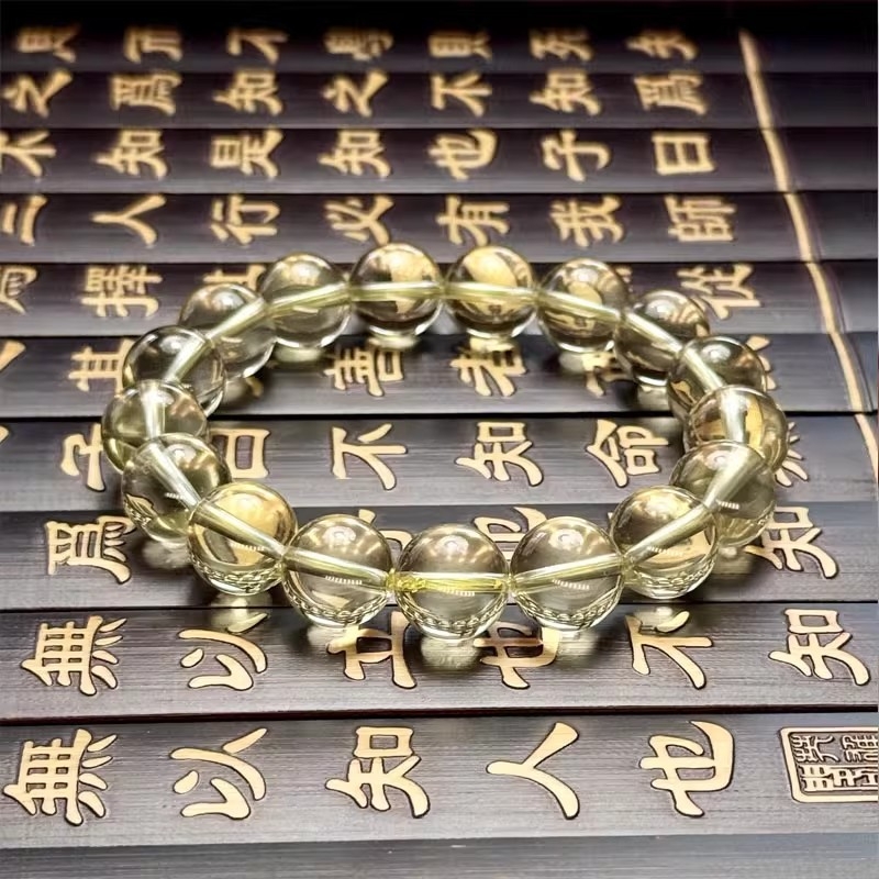 Narukvica od citrina, unisex stil, polirani završetak, Guangzhou podrijetlo, izdanje jeseni 2024.