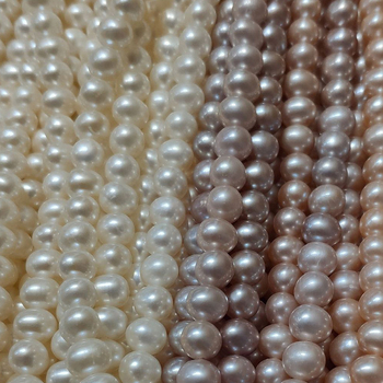 Neobrađene slatkovodne bisere, stil krumpirovih zrna, kvaliteta 3A+, jaki sjaj, male mane