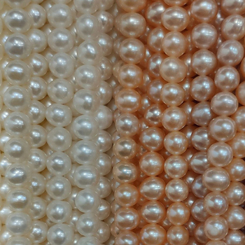 Neobrađene slatkovodne bisere, stil krumpirovih zrna, kvaliteta 3A+, jaki sjaj, male mane