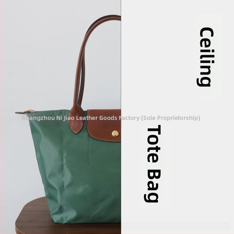 Nailoninė dumpling rankinė su dangteliu — miesto paprastas stilius, vidinės kišenės telefonui ir ID, be peties dirželio