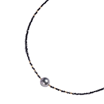 Ogrlica od imitacijiske perle s privjeskom od mother-of-pearl, Kun Ling, O- lanac, geometrijski dizajn