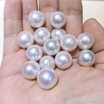 Prirodne bijele slatkovodne perle, 12–14 mm, okrugle slobodne perle za DIY nakit