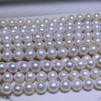 Természetes édesvízi gyöngy nyaklánc, kerek gyöngyök, egyszerű női stílus (Eredet: Zhuji, Zhejiang; Hitelesítés: Tanúsítvány nélküli)