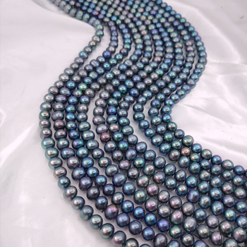 Perle de apă dulce – mărgele aproape rotunde, perle naturale pentru bijuterii DIY