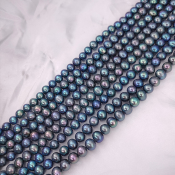 Perle de apă dulce – mărgele aproape rotunde, perle naturale pentru bijuterii DIY