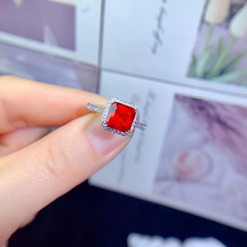 Минималистичен пръстен от 925 сребро с естествен камък Fanta, електроплатирано покритие, единичен брой