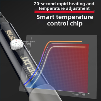 Delixi 60V litavimo įrankis su 907 galu, skirtas litavimui, desodavimui ir pirografijai