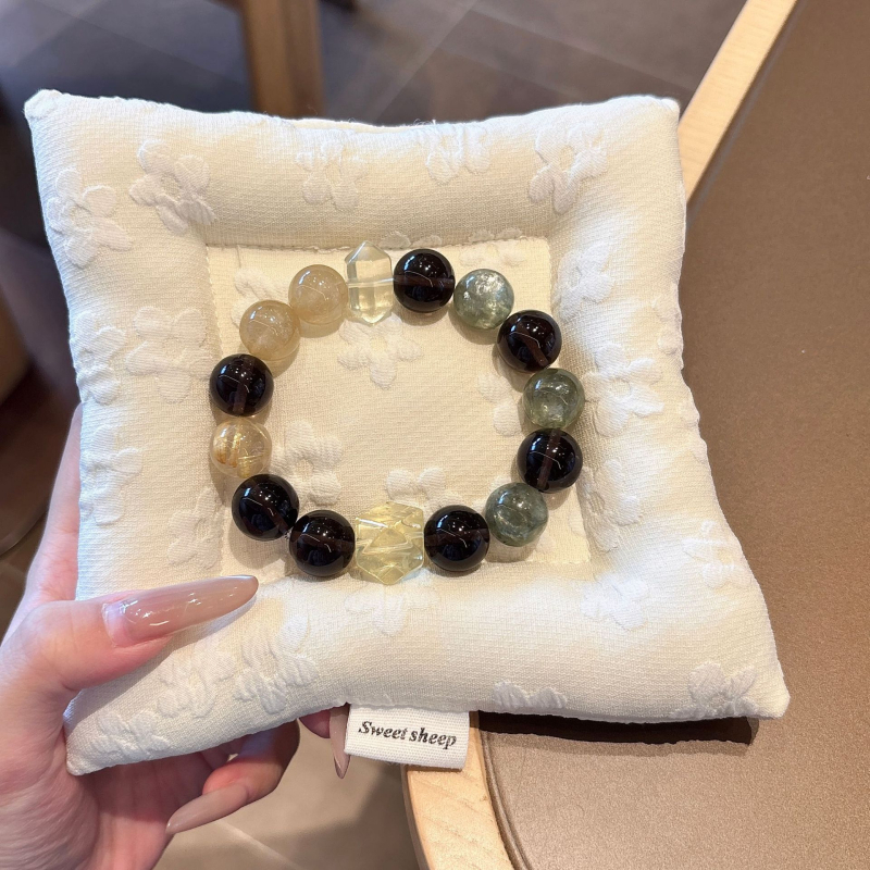 Narukvica od prirodnog kristala i obsidijana, ručno izrađene perle, originalni dizajn za parove, ukrasi s kristalnim kubnim tornjem, podrijetlo: Shantou