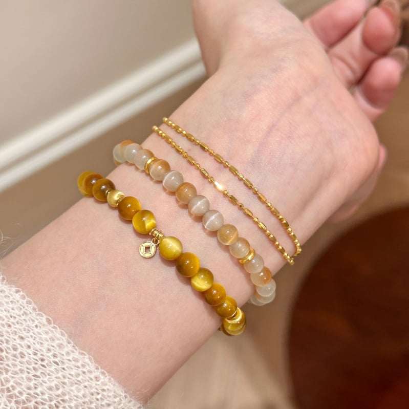 Narukvica od tigrovog oka, ručno izrađena, geometrijski oblik, za žene, dodatak na ruke