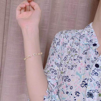 Narukvica s geometrijskim dizajnom, 925 srebro, elektroplatinirana, retro stil, za žene