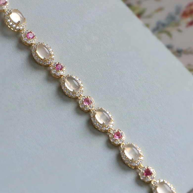 Narukvica s geometrijskim dizajnom, 925 srebro, elektroplatinirana, retro stil, za žene