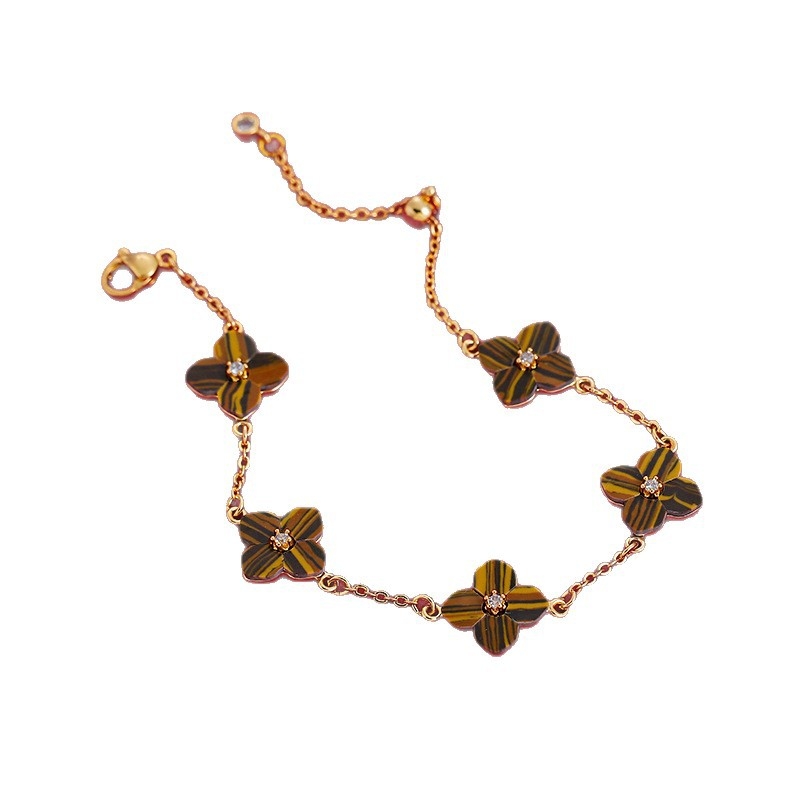 Bakrena narukvica Yushuo Jewelry za žene, jednostavan dizajn, oblik lista