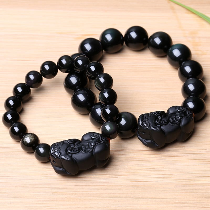 Narukvica od obsidijana, model životinja/zodijak, religijski/totemski stil