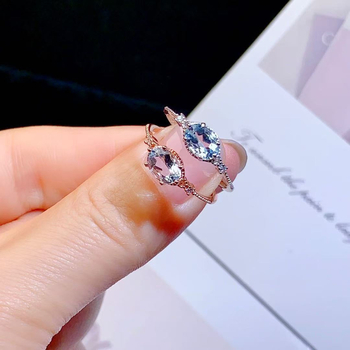 Δαχτυλίδι με ακουαμαρίνιο σε ασήμι 925 – Γεωμετρικό, μινιμαλιστικό γυναικείο κόσμημα, ηλεκτροπλατίωση