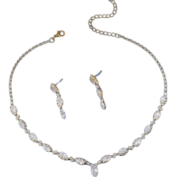 Dvocjevni set nakita: naušnice i ogrlica, rhinestones, ručna izrada, geometrijski modni stil, uzorak zvijezda, sunce i mjesec, oblaci i svemir