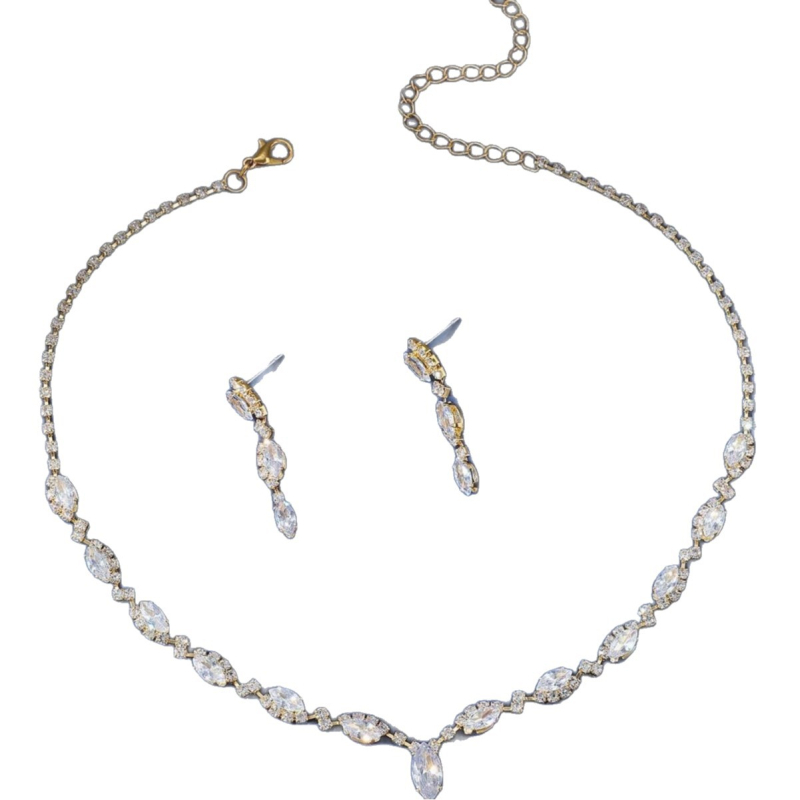 Dvocjevni set nakita: naušnice i ogrlica, rhinestones, ručna izrada, geometrijski modni stil, uzorak zvijezda, sunce i mjesec, oblaci i svemir