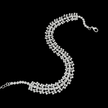 Set cercei și colier - lanț încrucișat, pandantiv din aliaj, placare electrolitică, design elegant