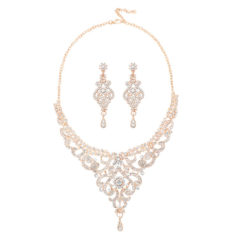 Set colier și cercei pentru femei, stil retro, lanț O, pandantiv din aliaj, electroplating, model stele/soare-lună/nori/kosmos