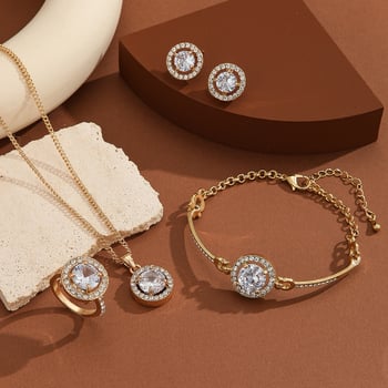 Ženski narukvica od legure, geometrijski uzorak, elektroplatirani završetak