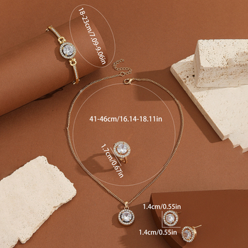 Ženski narukvica od legure, geometrijski uzorak, elektroplatirani završetak