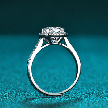 Inel pentru femei din argint 925, formă pătrată geometrică, finisaj cu diamant, stil lux ușor, greutate aproximativă 2.8 g