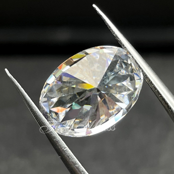 Moissanite GRA, 5A, nerafinirani kamen, u obliku jajastog jajeta, 0.5–10 ct