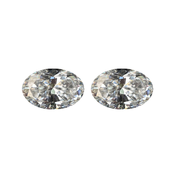 Moissanite GRA, 5A, nerafinirani kamen, u obliku jajastog jajeta, 0.5–10 ct