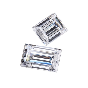 Moissanite piatră pătrată ne montată – claritate Vvs, material artificial, stil modern minimalist