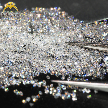 Κυκλικός Moissanite ελεύθερος λίθος για κολιέ, λείανση και γυάλισμα, προσαρμοστικό, διαύγεια VVS, Gao Deli