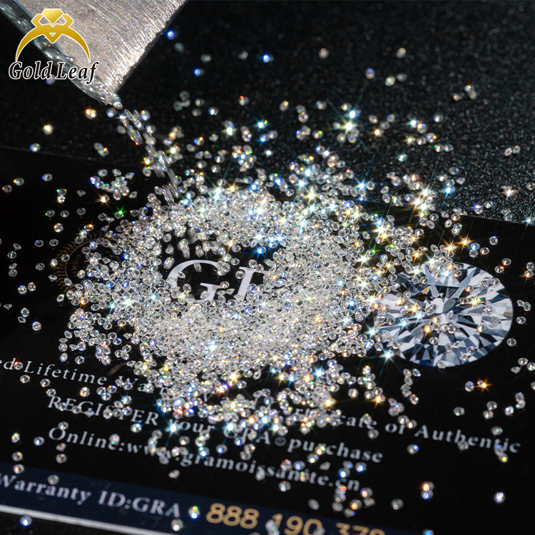 Κυκλικός Moissanite ελεύθερος λίθος για κολιέ, λείανση και γυάλισμα, προσαρμοστικό, διαύγεια VVS, Gao Deli