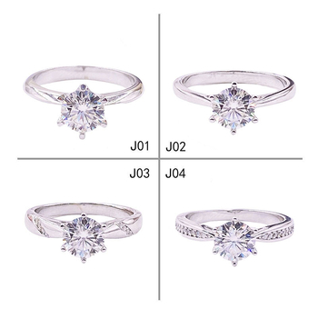 Montură inel Moissanite cu șase gheare, argint 925, placare aur, DIY bază pentru piatră 0,5–2 ct, femei