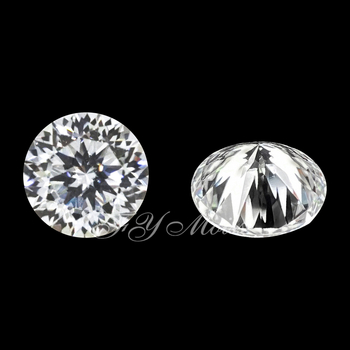 Μόισσανίτης ελεύθερος λίθος, κυκλική κοπή plum-cut, διαύγεια VVS