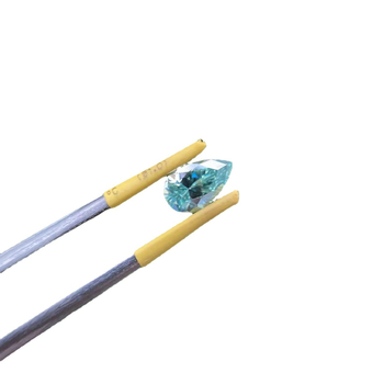 Μοισσανίτης πολύτιμος λίθος για μενταγιόν – σταγόνα σε σχήμα δάκρυ, καθαρότητα VVS, τεχνητό υλικό, λεία κατεργασία