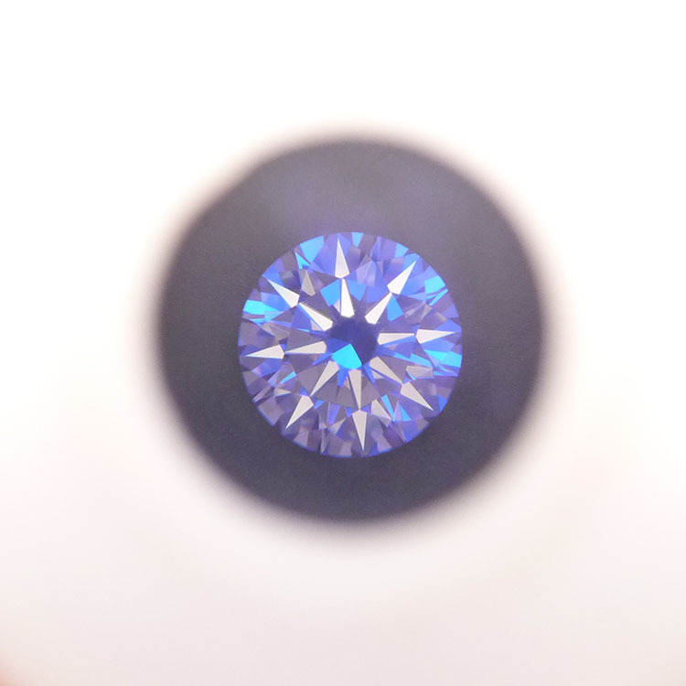 Μοισανίτης ελεύθερος λίθος, στρογγυλό σχήμα, διαύγεια VVS, λεία κατεργασία, συνθετικό πυριτίου καρβίδιο, προσαρμόσιμο