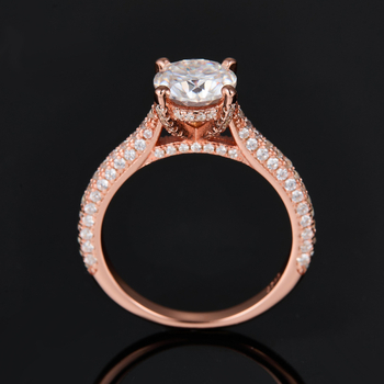 Xinqi Jewelry Moissanite prsten – Geometrijski oblik, Polirano elektroplatiranje, Za žene, Stil laganog luksuza