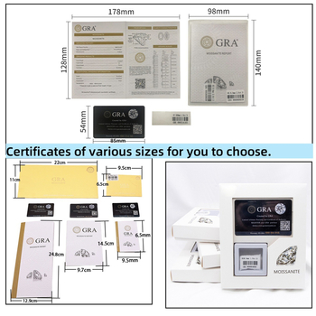 Moissanite στρογγυλός ελεύθερος λίθος, διαύγεια VVS, κοπή 3EX, μάρκα BOCARMAN