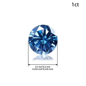 Moissanite στρογγυλός ελεύθερος λίθος, διαύγεια VVS, κοπή 3EX, μάρκα BOCARMAN