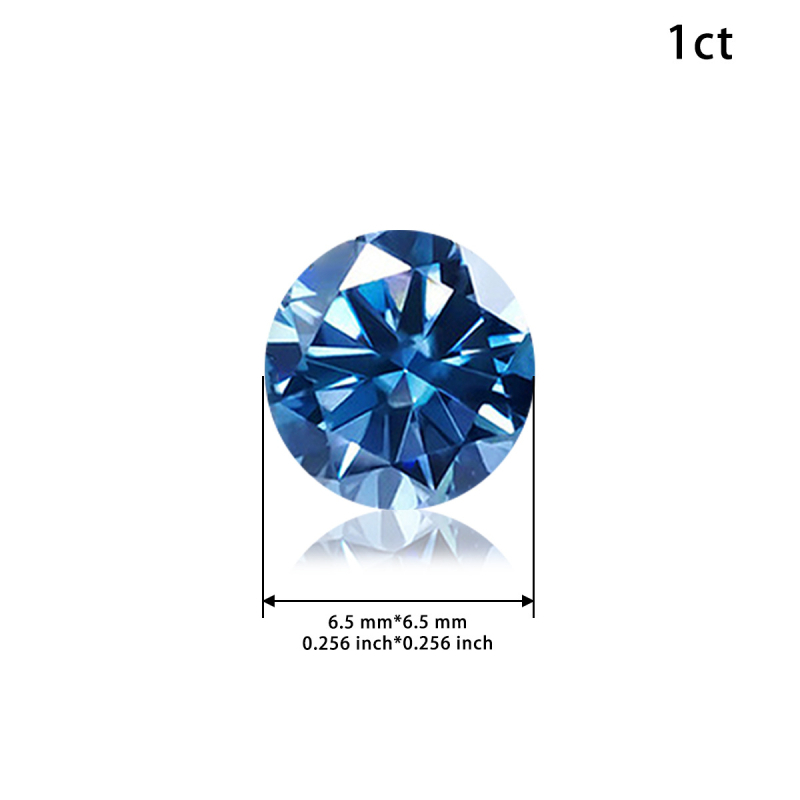 Moissanite στρογγυλός ελεύθερος λίθος, διαύγεια VVS, κοπή 3EX, μάρκα BOCARMAN