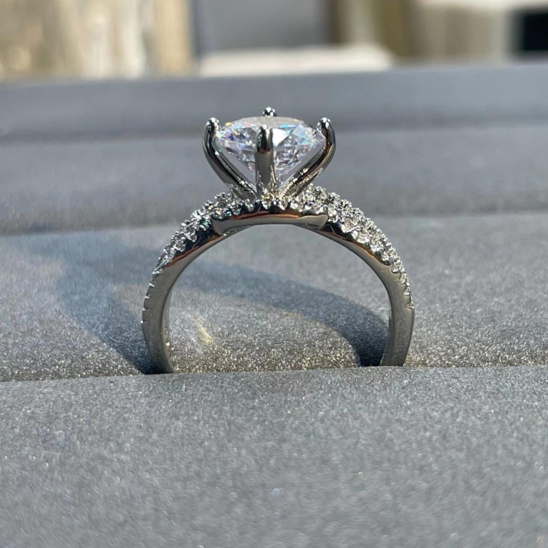 Inel din cupru cu design geometric, finisaj electroplatat, stil inel cu diamant pentru femei