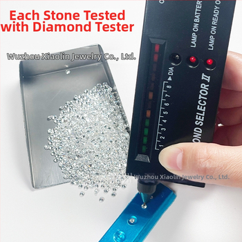 Moissanite rotunde, claritate VVS, luciu lustruit, material sintetic, personalizabil prin cerere — Xia Lin Jewelry