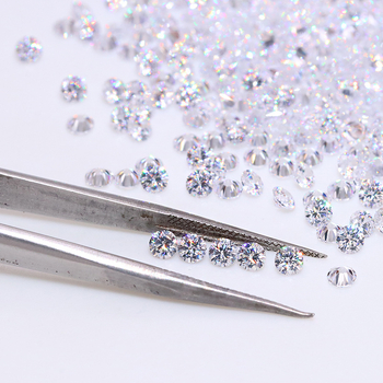 Moissanite rotunde, claritate VVS, luciu lustruit, material sintetic, personalizabil prin cerere — Xia Lin Jewelry