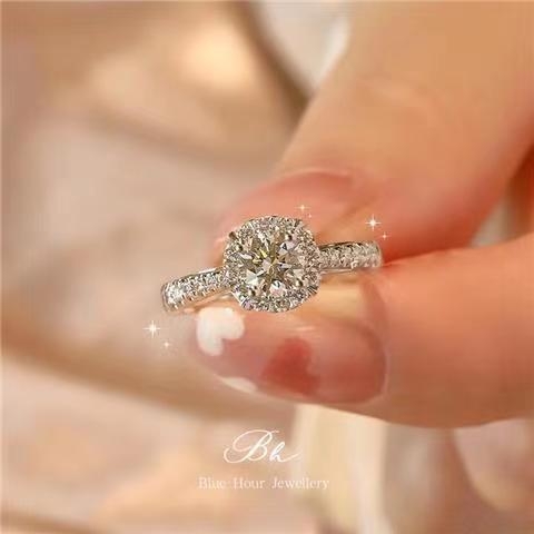  Gyűrű 925-ös ezüstből, Simon Pavilion, szív stílus, elektroplattázás