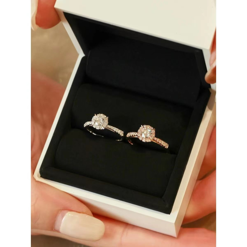  Gyűrű 925-ös ezüstből, Simon Pavilion, szív stílus, elektroplattázás