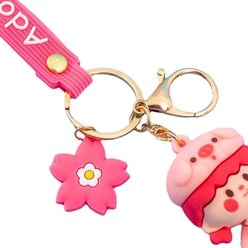 Ключодържател от гъвкава гума, карикатурен дизайн, персонализирана аниме фигура, висулка за кола и държач за телефон | Модел 999999968, Код 02, IP разрешено