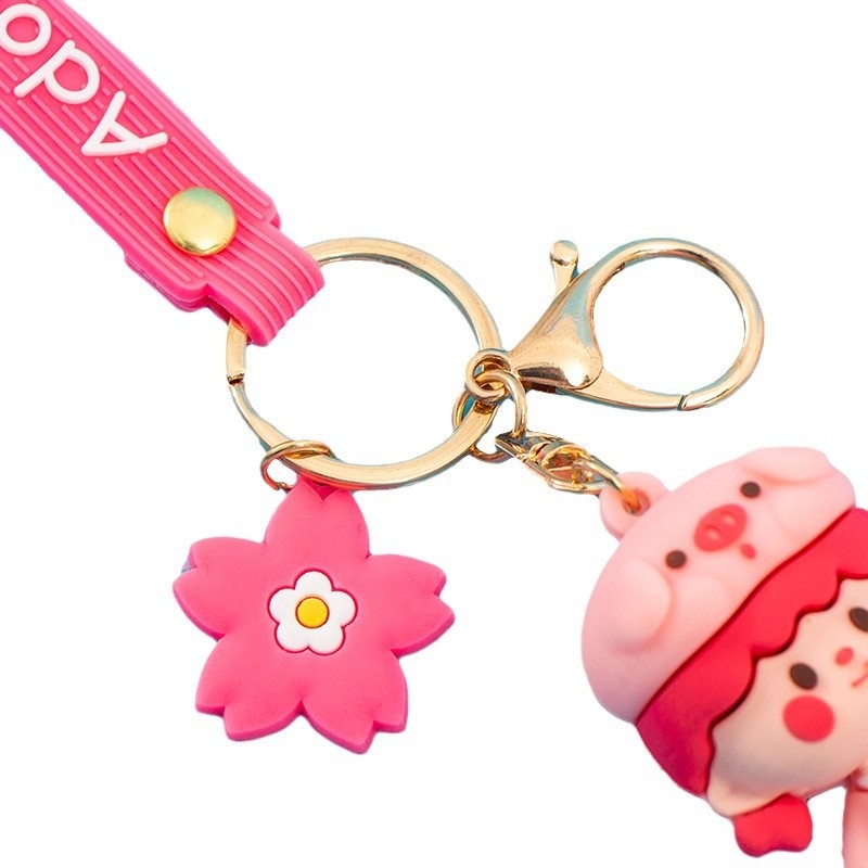 Ключодържател от гъвкава гума, карикатурен дизайн, персонализирана аниме фигура, висулка за кола и държач за телефон | Модел 999999968, Код 02, IP разрешено