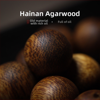 Agarwood helmestikk komplekt käevõru valmistamiseks – 108 looduslikku ümmargust helmi, käsitöö ja poleeritud DIY juveelid