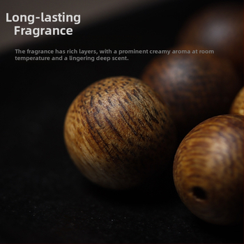 Agarwood helmestikk komplekt käevõru valmistamiseks – 108 looduslikku ümmargust helmi, käsitöö ja poleeritud DIY juveelid