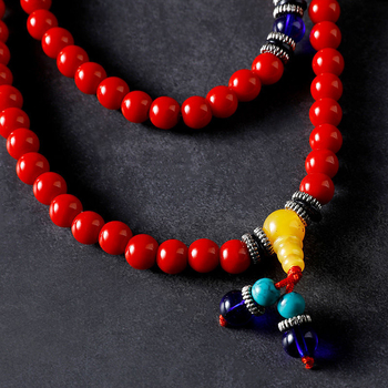 Tiibeti stiilis 108 helmiga budistlik palvekäevõru, kingitus uue kodu sissekolimise jaoks